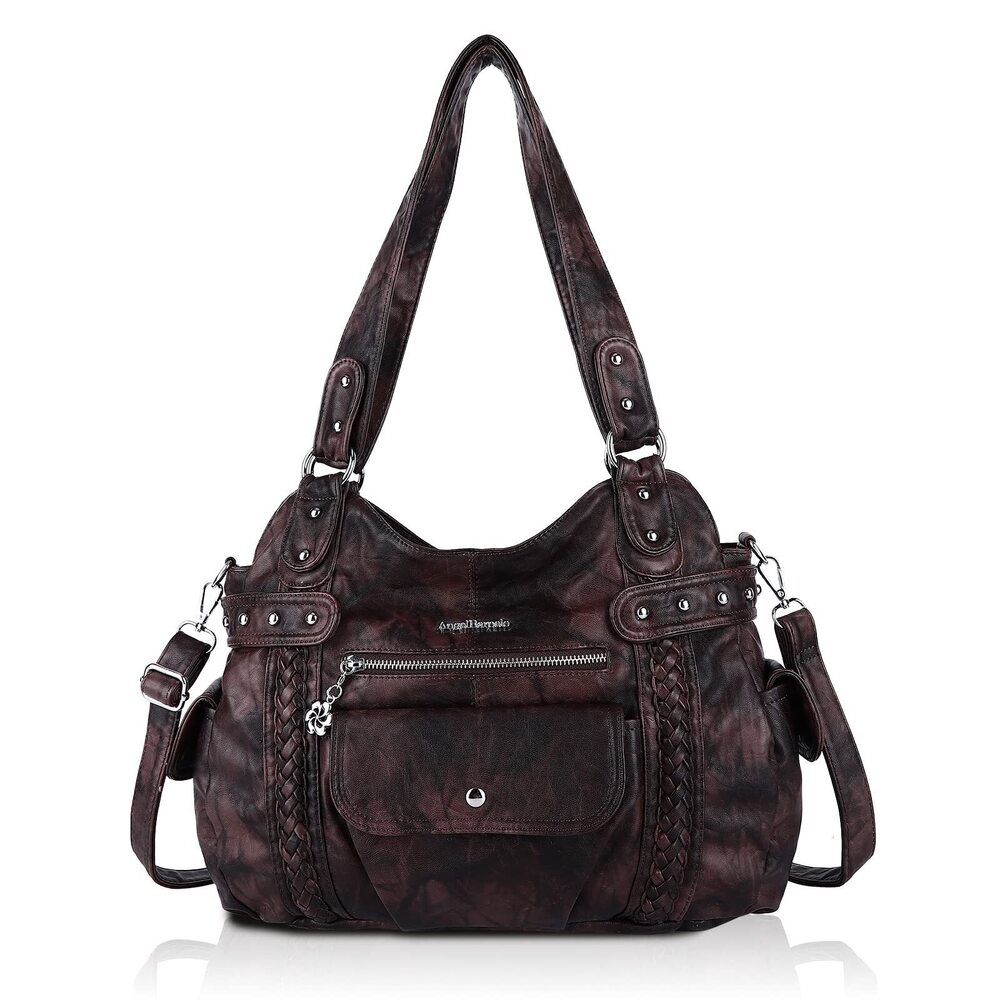 9092 Handbags Soft PU Leather Large Hobo Bags Top Handle Satchel Shoulder